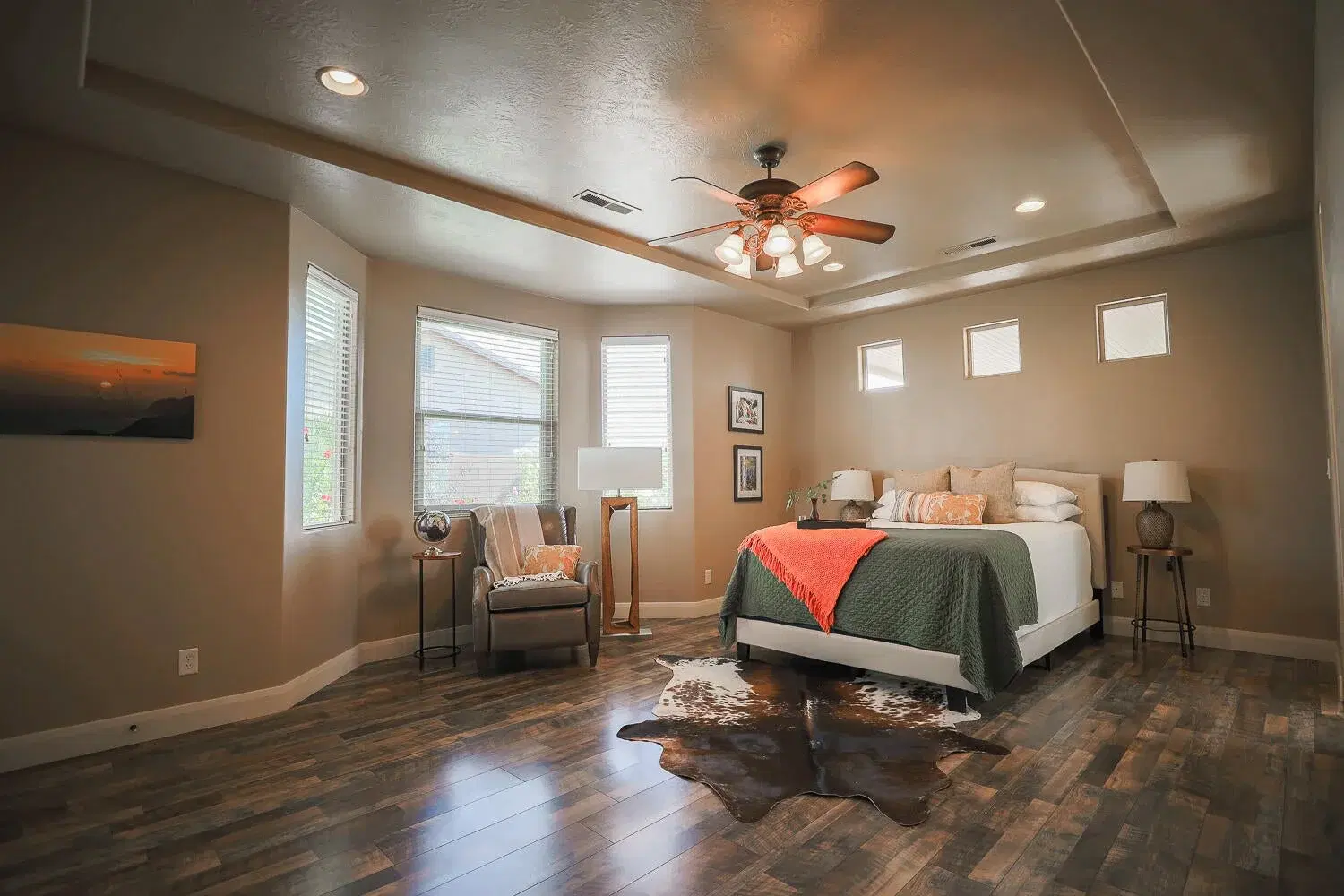 Refined bedroom styling